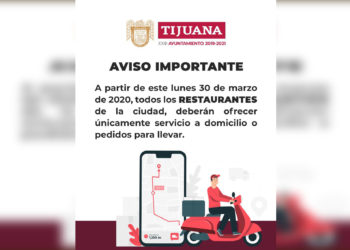 Dispone Ayuntamiento que restaurantes ofrezcan únicamente servicio de pedidos para llevar