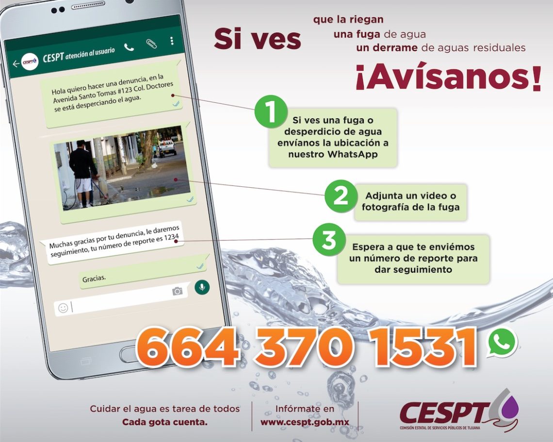 Lanza Cespt número de Whats App para reportes ciudadanos