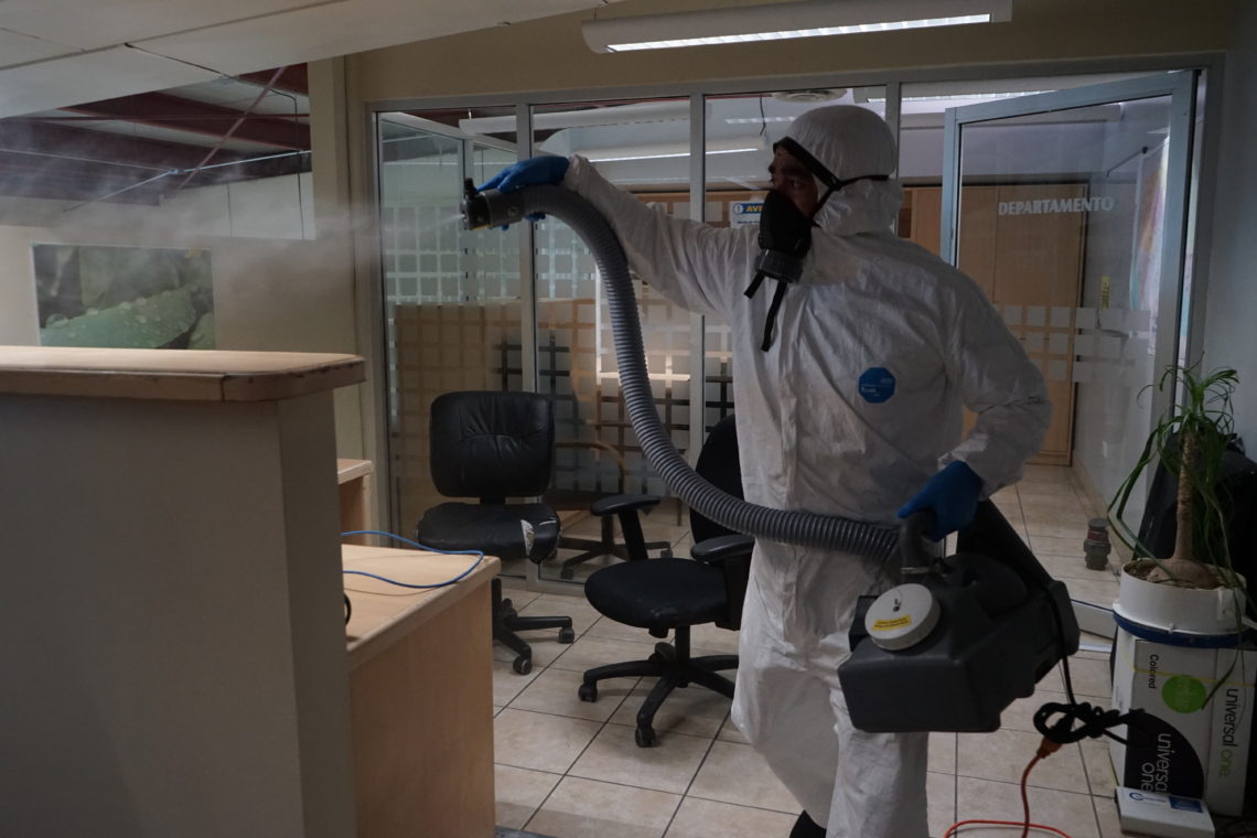 Cespt sanitiza instalaciones para beneficio de usuarios y personal, aliados al Plan de Contingencia por COVID-19