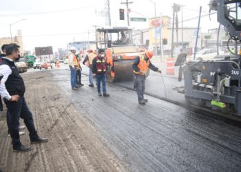 Avanza reencarpetado asfáltico del bulevar Agua Caliente
