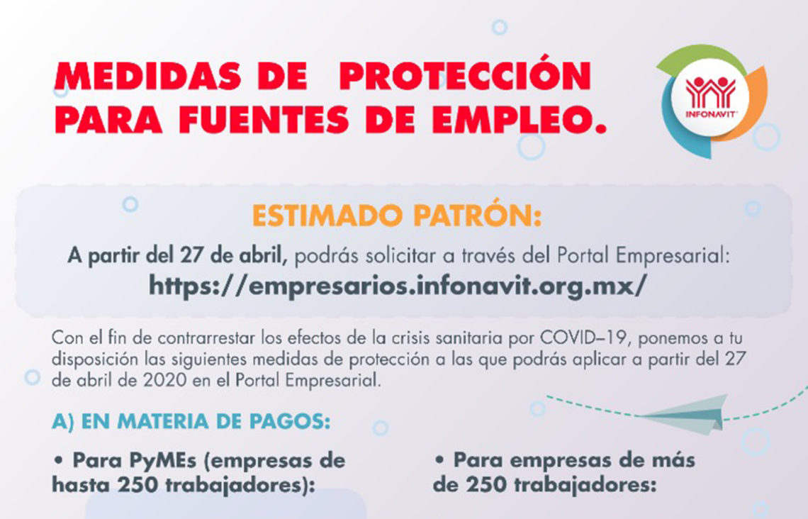Lanza Infonavit medidas de protección para empleadores por covid-19