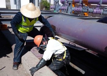 Trabajadores de Cespt concluyen limpieza de cárcamo y reanuda operaciones