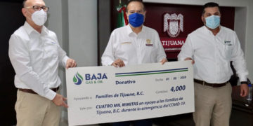 Recibe Ayuntamiento donativo de 4 mil minas de gas por parte de Baja Gas & Oil