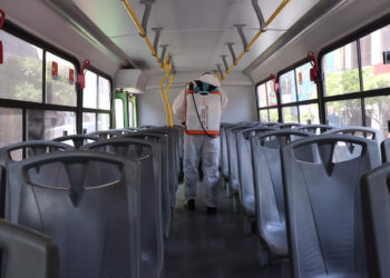 Más de 500 unidades del transporte público han sido sanitizadas por el Ayuntamiento