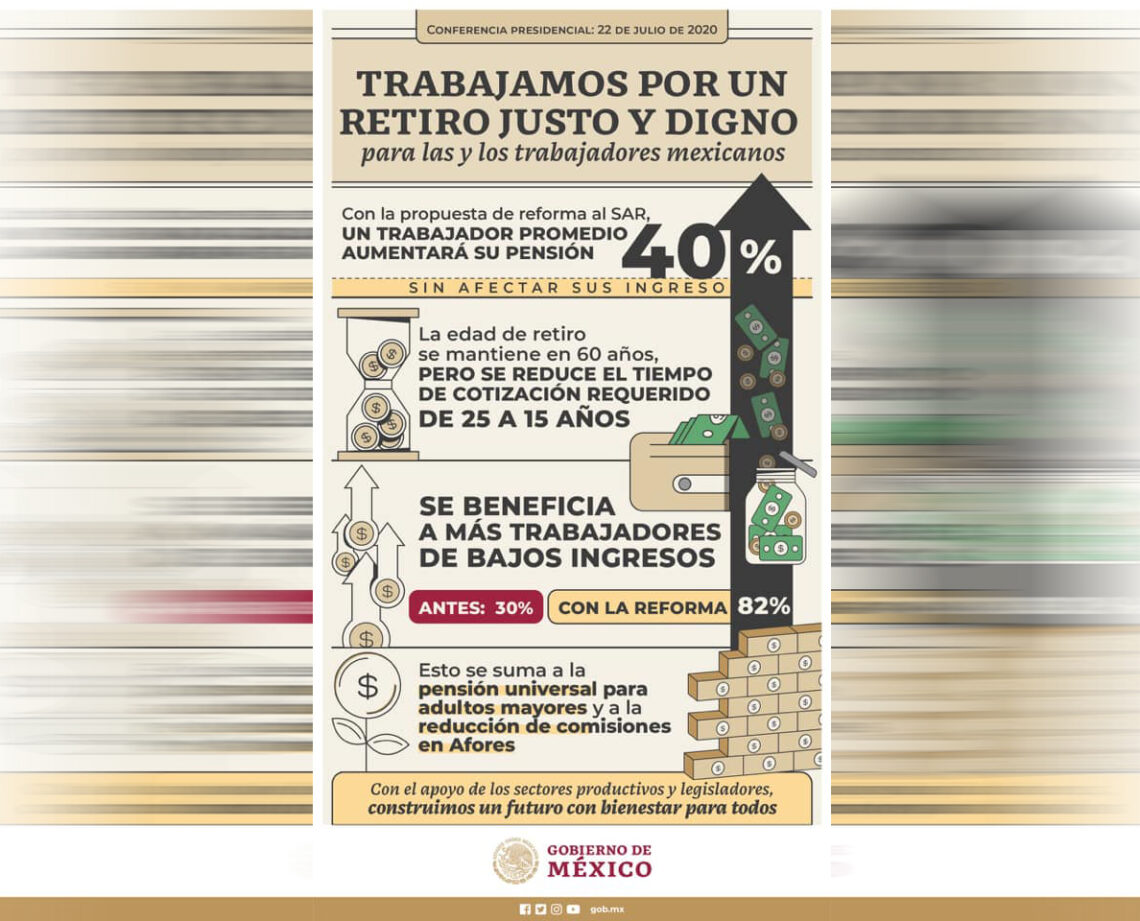 Gobierno de México anuncia reforma para fortalecer el Sistema de Pensiones