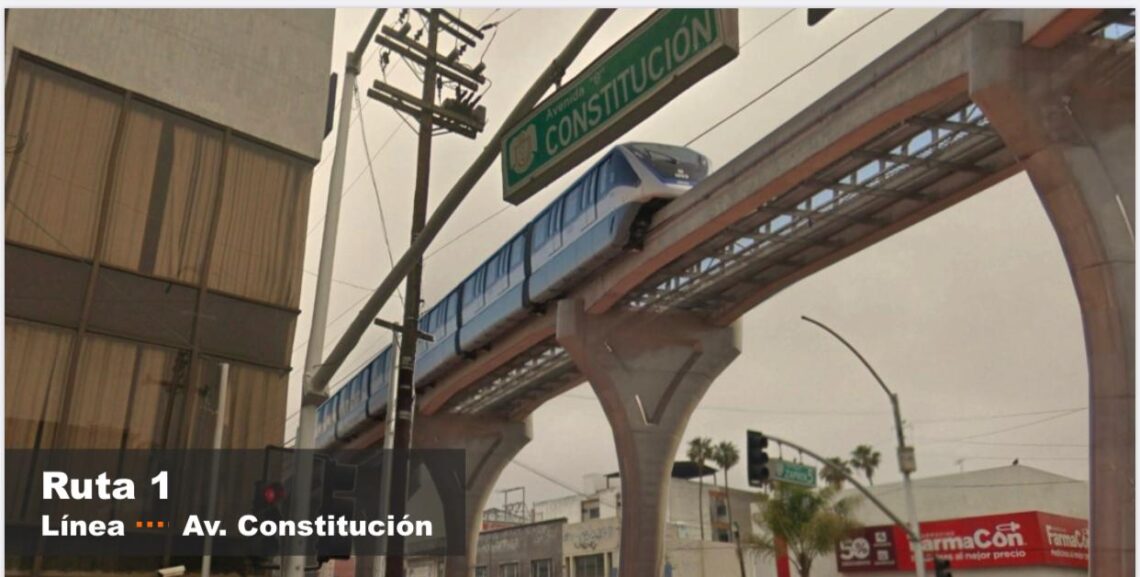 Proponen rutas y estaciones para el monorriel de Tijuana