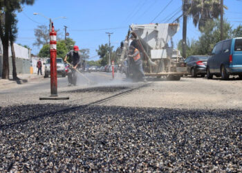 Rehabilitan vialidades en Delegación Playas de Tijuana