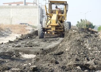 Avanza rehabilitación de obra en calle de Lomas de la Presa
