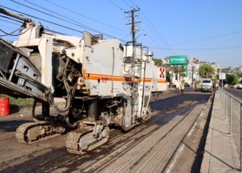 Obras de reencarpetado en delegación La Mesa