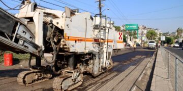 Obras de reencarpetado en delegación La Mesa