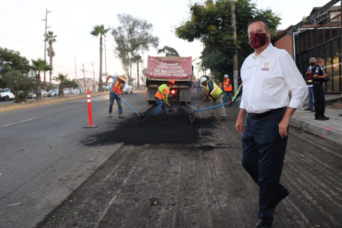 Obras de reencarpetado en bulevar Fundadores