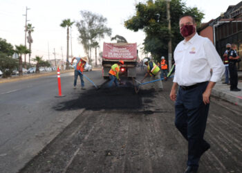 Obras de reencarpetado en bulevar Fundadores