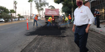 Obras de reencarpetado en bulevar Fundadores