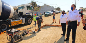 Obras de pavimentación en URBI Villas del Prado