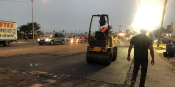 Inician repavimentación de la avenida Paseo Playas de Tijuana