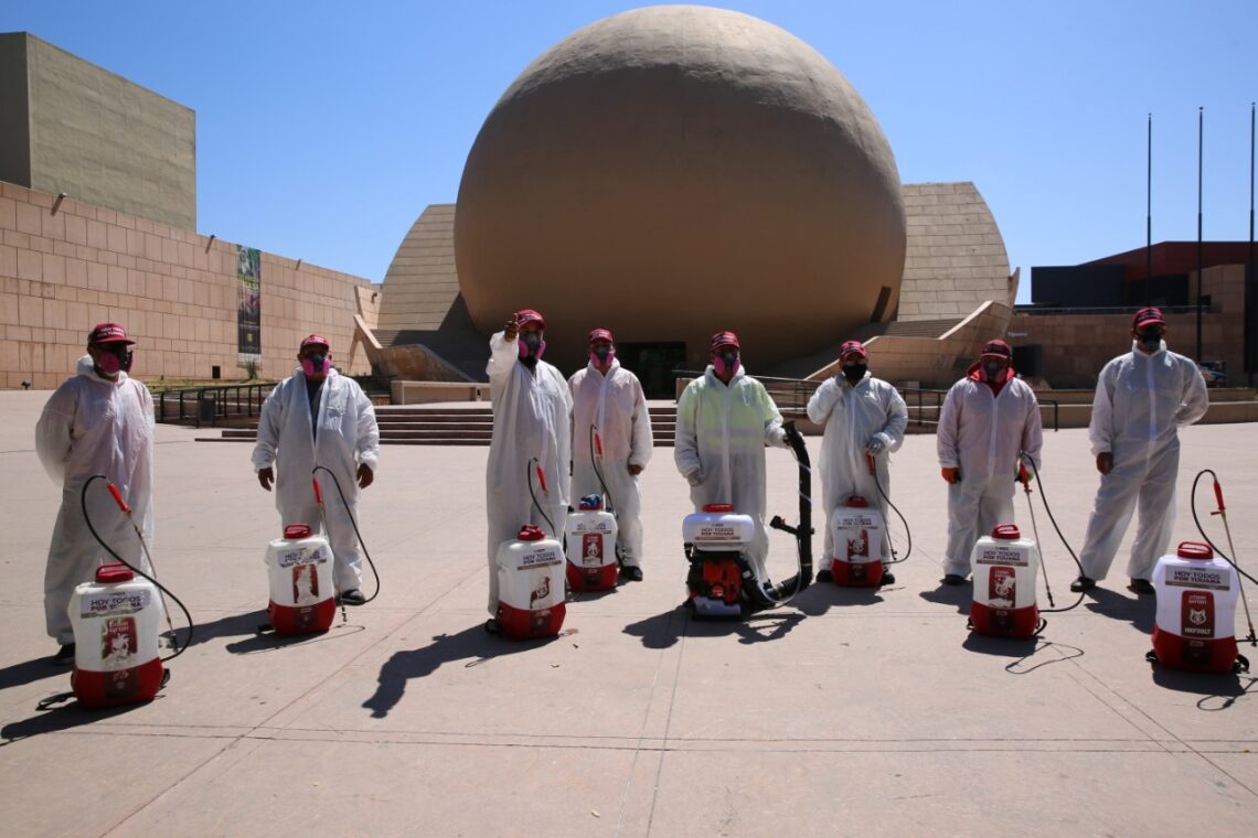 Ayuntamiento sanitiza 1 millón de metros cuadrados durante contingencia sanitaria