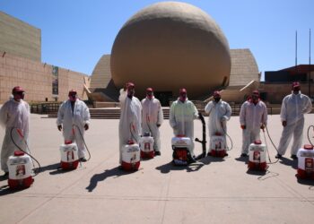 Ayuntamiento sanitiza 1 millón de metros cuadrados durante contingencia sanitaria