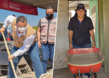 Realizan cuarta jornada de «Domingos de Colado» del Programa de Mejoramiento de Vivienda