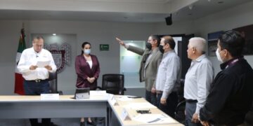 Rinden protesta titulares del Implan, Promun y Desom