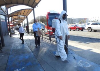 Realiza Ayuntamiento jornada de limpieza y desinfección en Garita de San Ysidro