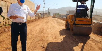 Obras de rehabilitación vial en calle Internacional de Otay Centenario