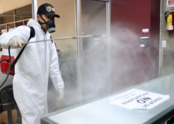 Continúa Ayuntamiento con acciones de desinfección en Palacio Municipal