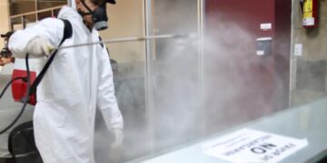 Continúa Ayuntamiento con acciones de desinfección en Palacio Municipal