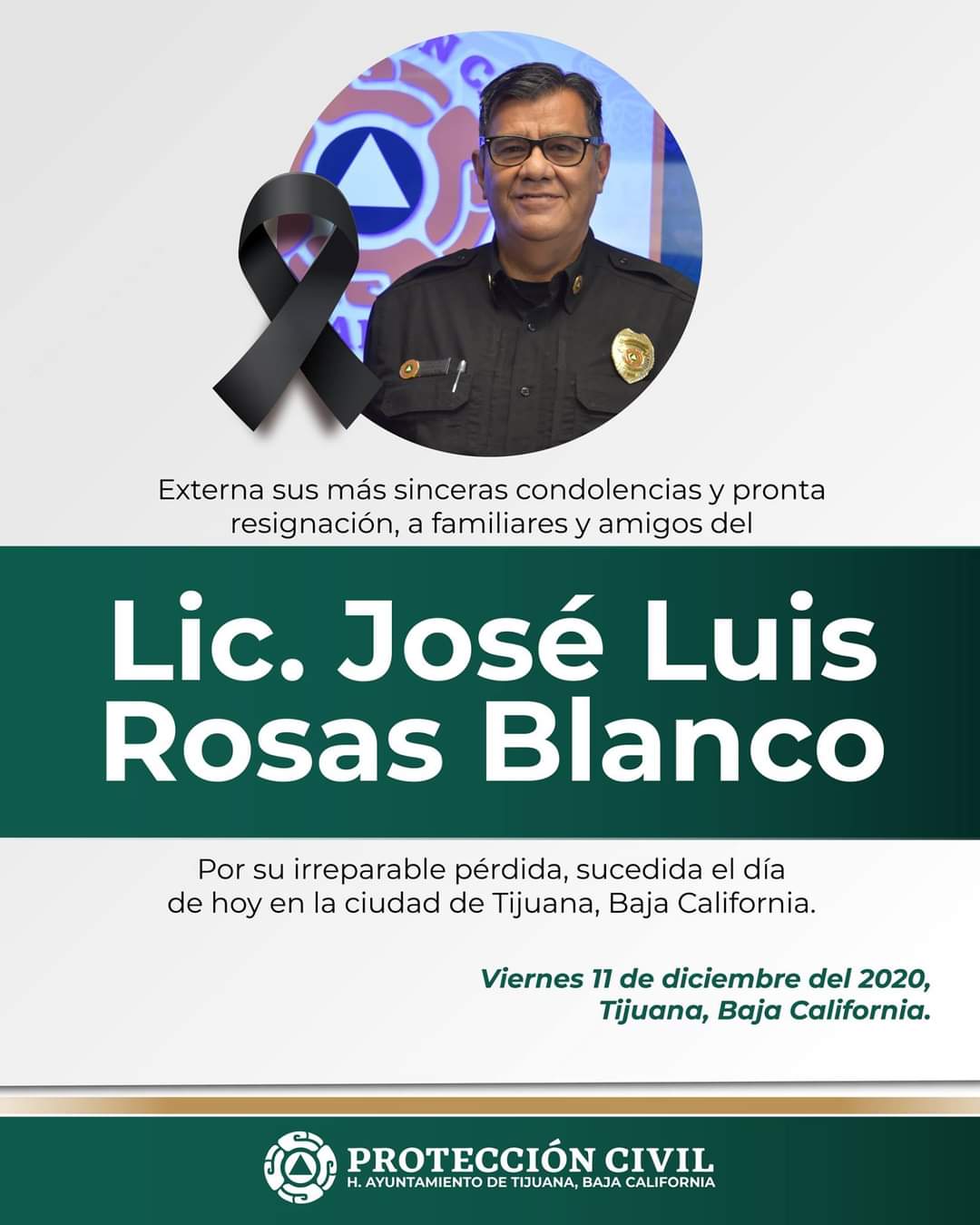 Fallece director de Protección Civil de Tijuana
