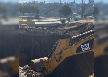 Atienden Socavón en libramiento Rosas Magallón