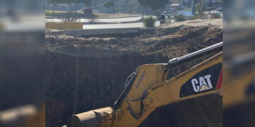 Atienden Socavón en libramiento Rosas Magallón