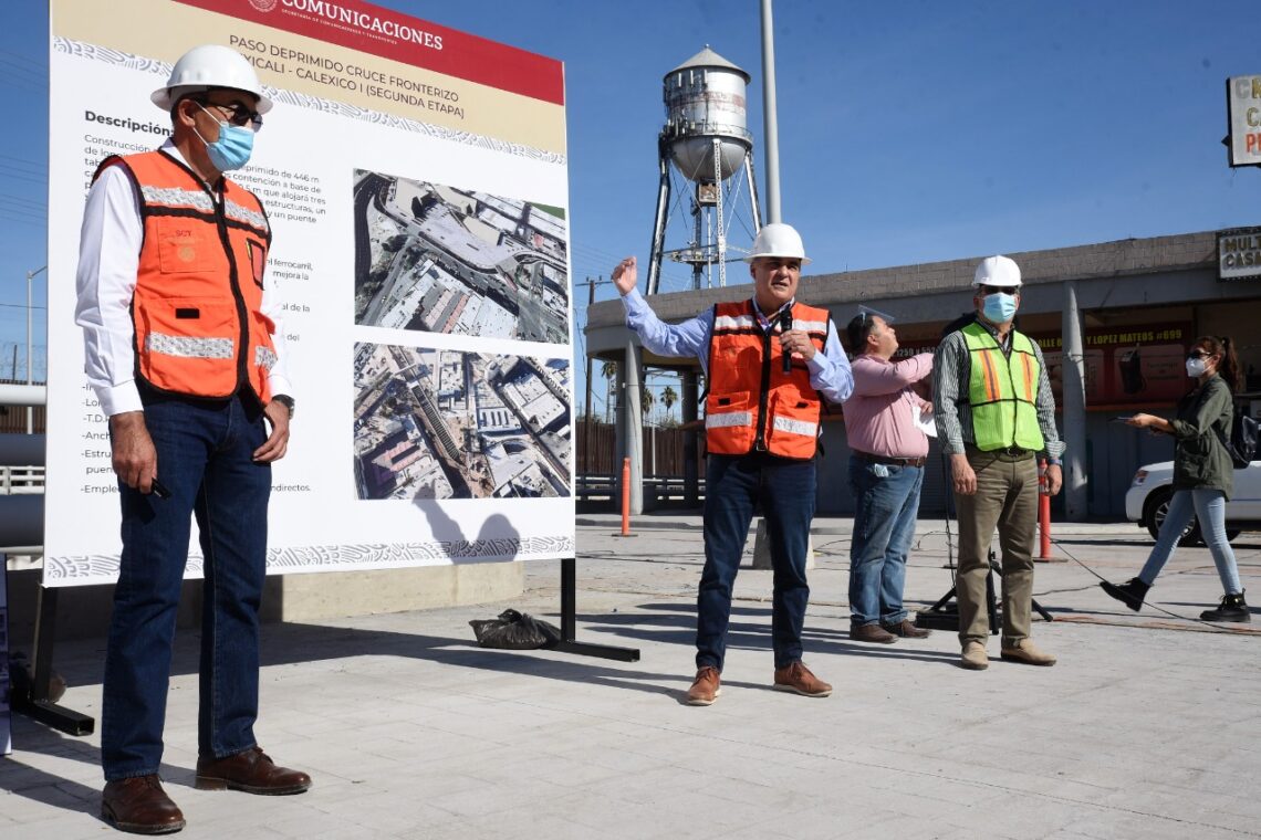 Modernizan cruce fronterizo de Mexicali-Calexico