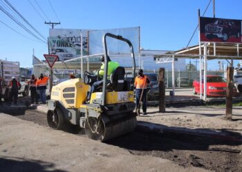 Avanza bacheo en bulevar Bernardo O´Higgins