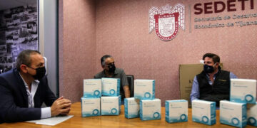 Recibe Goierno Municipal 5 mil cubrebocas donados por Grupo Abadi