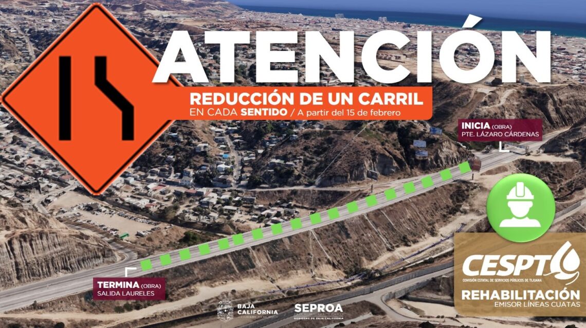 Rehabilitarán tubería en vialidad que conduce a Playas