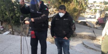 Recorre Protección Civil zona de deslizamientos en la 3 de Octubre