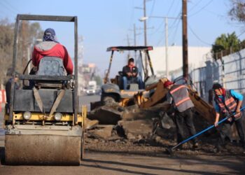 Supervisan bacheo y limpieza en Otay Centenario