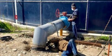 Realiza Cespt adecuaciones en descarga del Tanque Valparaiso