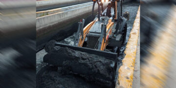 Realiza Cespt desazolve en planta de bombeo 1