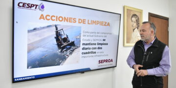 Continúan limpieza en canalización del Río Tijuana