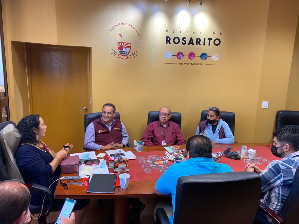 Reunión de coordinación entre Ayuntamiento de Rosarito y Cespt
