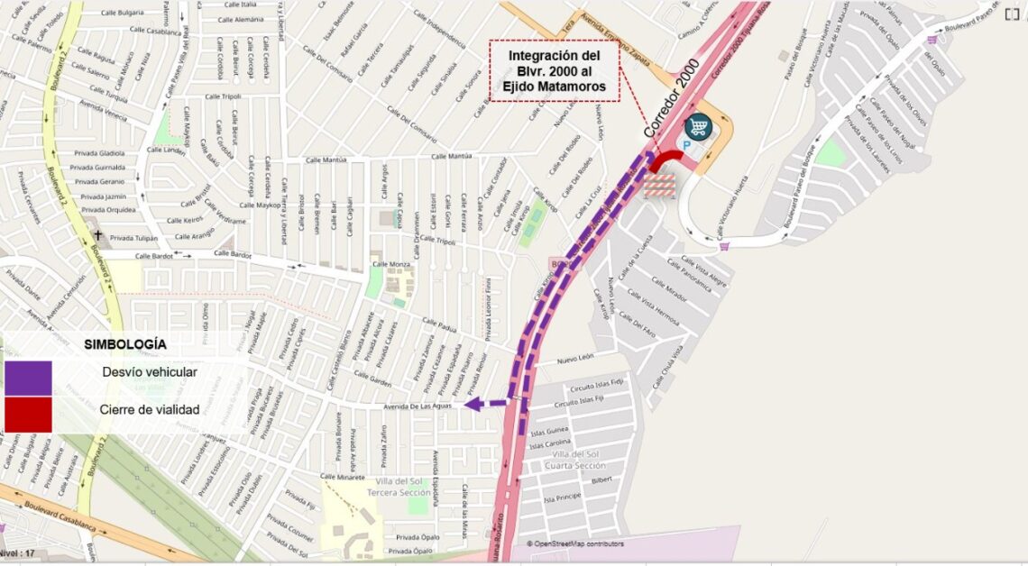 Cerrarán vialidad de integración al bulevar 2000