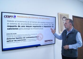 Trabaja Cespt en implementar programa de control de descargas de contaminantes a la red de alcantarillado