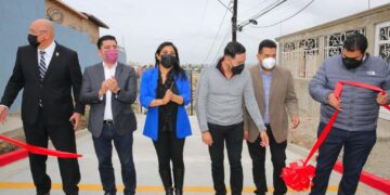 Entregan obra de pavimentación en Calle Javier Mina, La Mesa