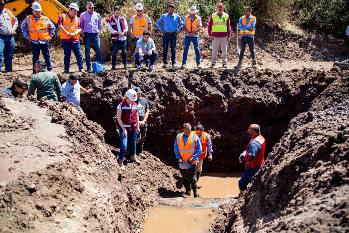 Supervisan avance en reparaciones para abasto de agua a Ensenada