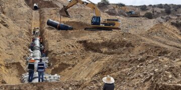 Avanza reparación de sistema de alejamiento de aguas residuales en Cañón del Matadero