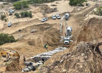 Concluye reparación de sistema de alejamiento de aguas residuales en Cañón del Matadero