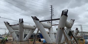 Construcción del Nodo Vial Alamar va al 35%