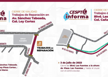 Anuncian rutas alternas en puntos de rehabilitación del Acueducto Florido-Aguaje