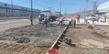 Avanza obra vial en Calle 12 de Otay