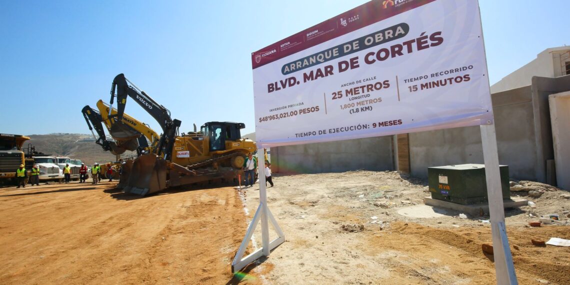 Inician construcción de bulevar Mar de Cortés